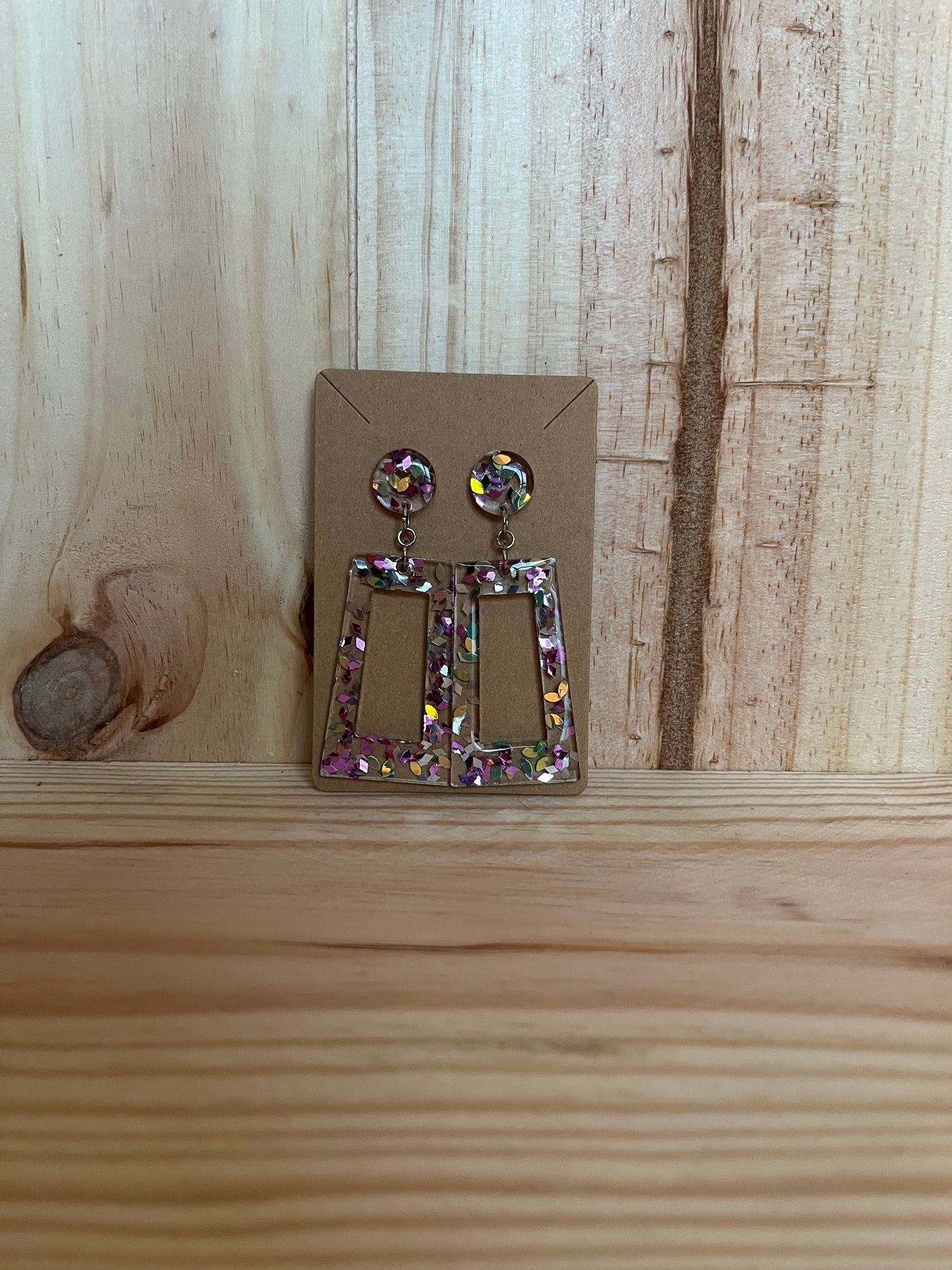 Square Sparkle Party Earrings