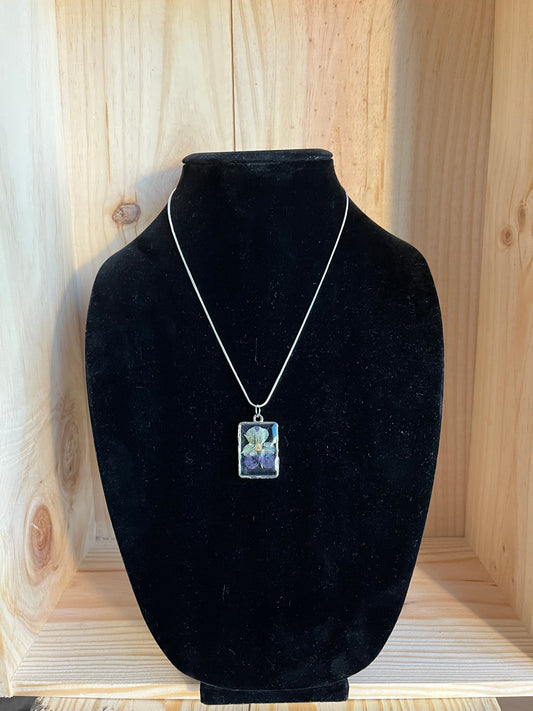 Square Flower Pendant