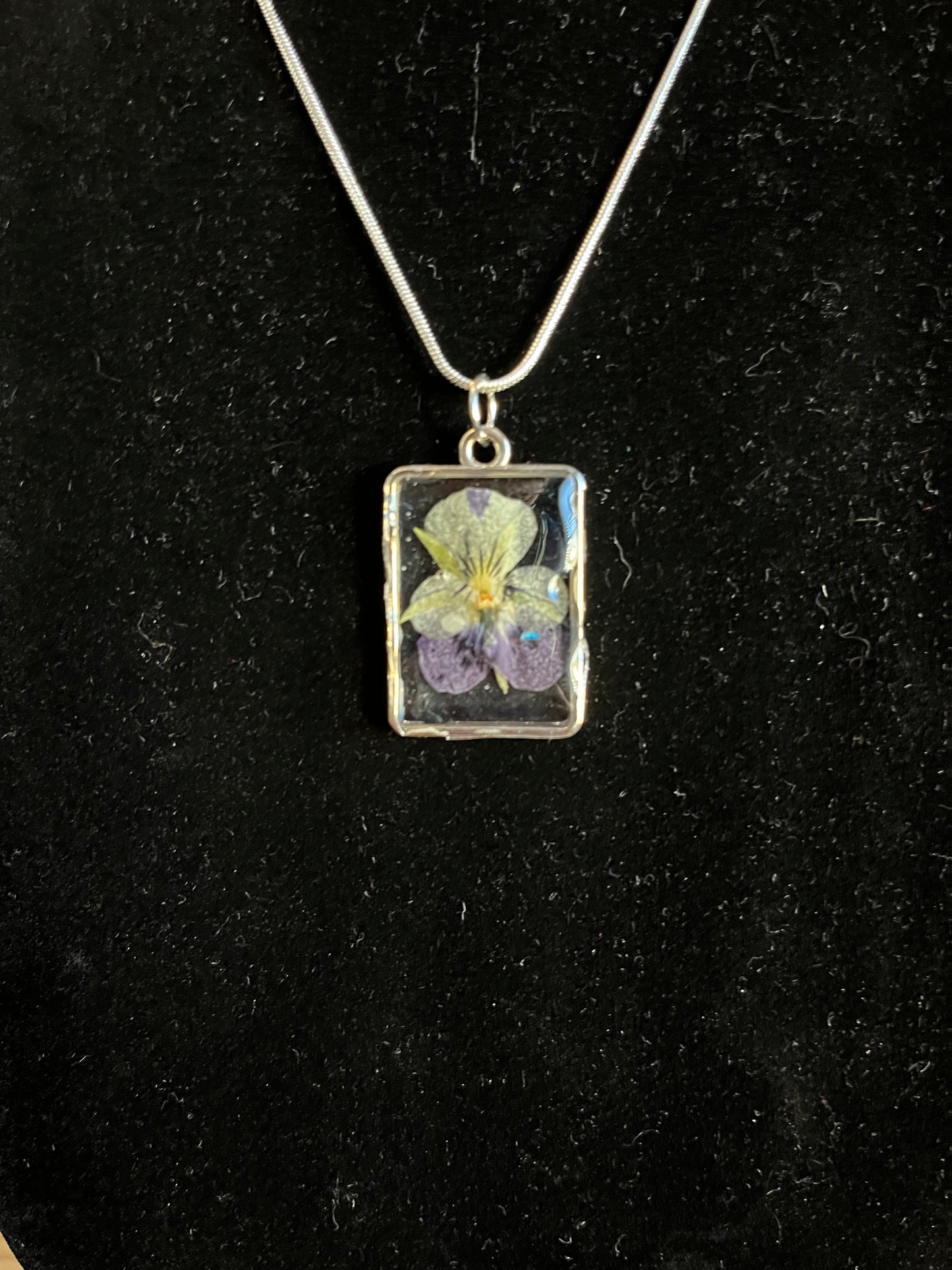 Square Flower Pendant